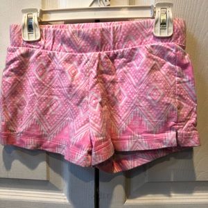 Pink and white girls short